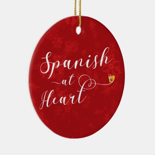アットスペインのハートホリデーデコレーション,スペイン セラミックオーナメント (右)