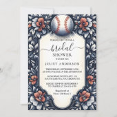 アットチャンピオンチームボールフィールド野球ブライダルシャワー 招待状 (正面)