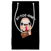 アットトーニーおもしろい弁護士トープンダークBG スモールペーパーバッグ (正面)