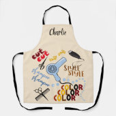 アットパーソナライズされた・ザ・ヘアサロン エプロン (正面)