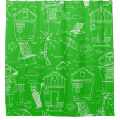 アットビーチカバナハッツ シャワーカーテン (正面)