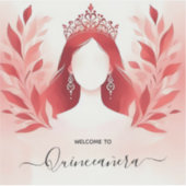 アットホットピンククラウンティアラブラックレースレッドキンセアニェラ シール (正面)