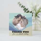 アットホームなウェディング ボホ エロープメントからの感謝 サンキューカード (スタンド正面)