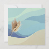 アットホームなウェディング ボホ エロープメントからの感謝 サンキューカード (裏面)