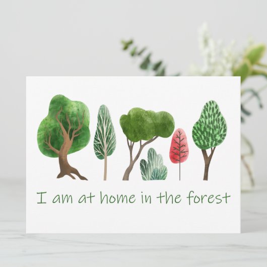 アットホームインザフォレスト感動的引用文 カード (スタンド正面)