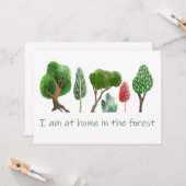 アットホームインザフォレスト感動的引用文 カード (正面/裏面インサイチュ)