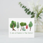 アットホームインザフォレスト感動的引用文 ポストカード (スタンド正面)