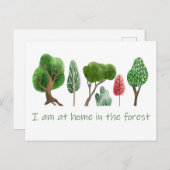 アットホームインザフォレスト感動的引用文 ポストカード (正面/裏面)