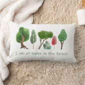 アットホームインザフォレスト感動的引用文 ランバークッション (ブランケット)