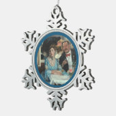 アットムーキンズレストランNY - William Glackens スノーフレークピューターオーナメント (右)