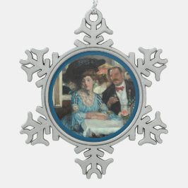 アットムーキンズレストランNY - William Glackens スノーフレークピューターオーナメント