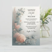 アットユーカリプタスレーストゥルパステルダスティブルー結婚ズ 招待状 (スタンド正面)