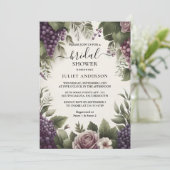 アットルーラルファームウッドシードアイビーヴィンヤードブライダルシャワー 招待状 (スタンド正面)