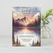 アットレイクサイドマウンテンおもしろい自然レイクブライダルシャワー 招待状 (スタンド正面)