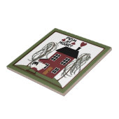 アット初期のハートカントリーシープ&ハウス タイル (側面)