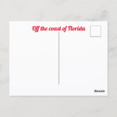 アット失ったシーフロリダビーチ写真おもしろい写真 ポストカード (裏面)