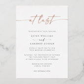 アット・ラ結婚スト・フォイル・招待状 箔招待状 (正面)