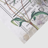 アッドフランスのバタフライパープルフラワーシャビーデコップページ 薄葉紙 (詳細)