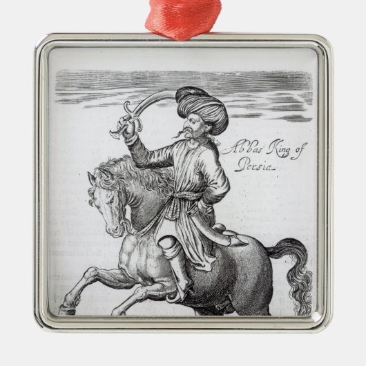 、アッバースペルシャの王 メタルオーナメント (正面)