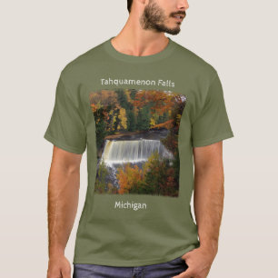 アッパタフカメノン滝秋シャツホワイトレタリング Tシャツ