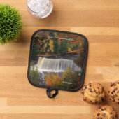 アッパタフクアメノン秋ポットホルダー 鍋敷き (トップダウン)