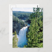アッパーイエローストーン滝 ポストカード (正面/裏面)