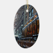 アッパーウエストサイドアイシクルズニューヨークシティウィンターNYC セラミックオーナメント (右)
