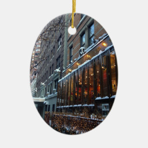 アッパーウエストサイドアイシクルズニューヨークシティウィンターNYC セラミックオーナメント