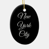 アッパーウエストサイドアイシクルズニューヨークシティウィンターNYC セラミックオーナメント (裏面)