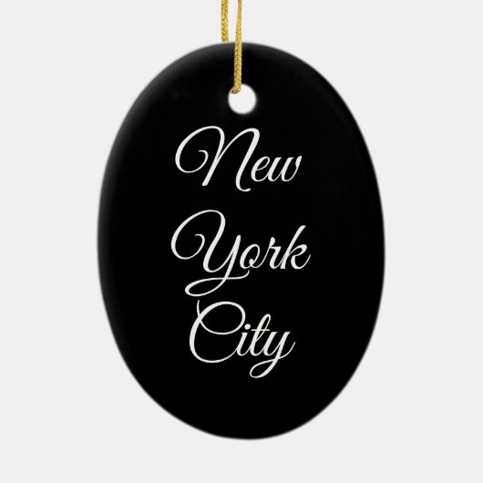 アッパーウエストサイドアイシクルズニューヨークシティウィンターNYC セラミックオーナメント (裏面)