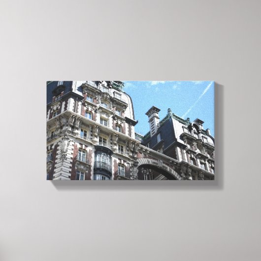 アッパーウエストサイドアパートメント建物ニューヨークシティ キャンバスプリント (正面)