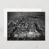 アッパーウエストサイドニューヨークシティエアリアルビュー1928 ポストカード (正面/裏面)