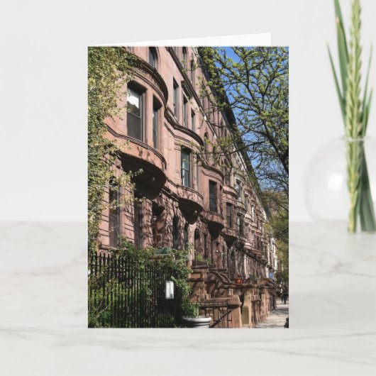 アッパーウエストサイドブラウンストーンズニューヨークシティNYC カード (正面)