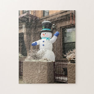 アッパーウエストサイド雪だるまニューヨークシティNYCスノー ジグソーパズル