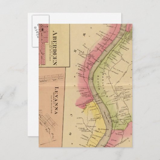 アッパーオハイオ川と谷2 ポストカード (正面/裏面)