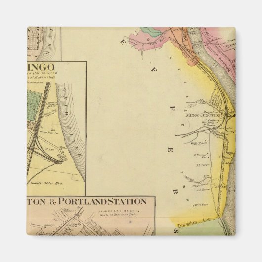 アッパーオハイオ川と谷7 マグネット (正面)