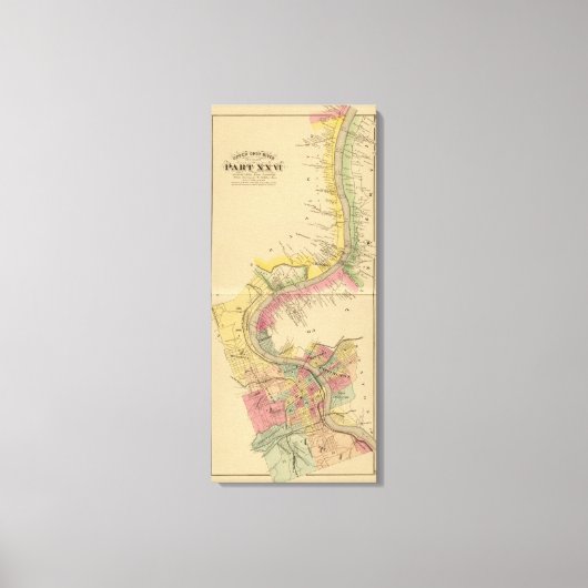 アッパーオハイオ川と谷9 キャンバスプリント (正面)