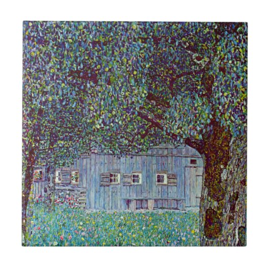 アッパーオーストリアのファームハウスバイグスタフクリムト タイル (正面)