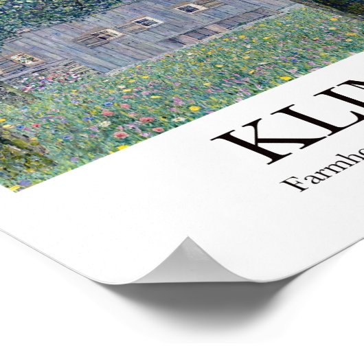 アッパーオーストリアのファームハウスバイグスタフクリムト ポスター (角)