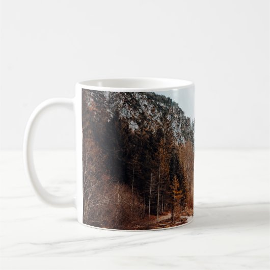 アッパーオーストリアの美しいアルムゼー  コーヒーマグカップ (左)