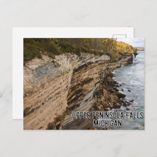 アッパーペニンシュラ秋ミシガンポストカード ポストカード (正面/裏面)