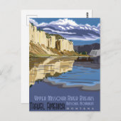 アッパーミズーリ川ブレイクナットモニュメントモンタナ ポストカード (正面/裏面)