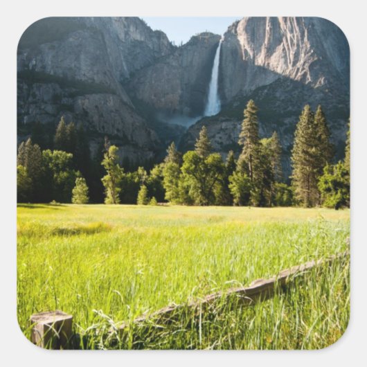 アッパーヨセミテ滝 スクエアシール (正面)