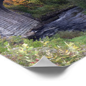 アッパー半島ラムジーのキーストーン橋 ポスター (角)