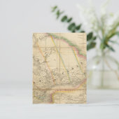 アッパー・カナダの州地図 ポストカード (スタンド正面)