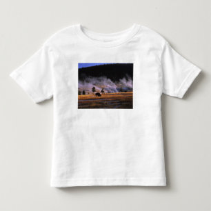 アッパー・ガイザー・ベースンのアメリカバイソン トドラーTシャツ