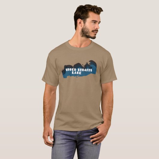 アッパー・ストレート湖 Tシャツ (正面フル)