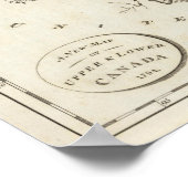 アッパー&ロワーカナダの新地図 ポスター (角)