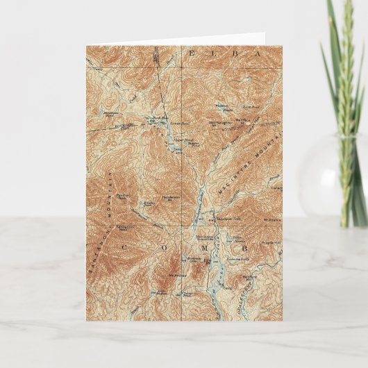 アッパー・ワークス、Tahawus Area、Adirondack High Peaks カード (正面)