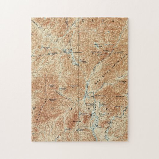 アッパー・ワークス、Tahawus Area、Adirondack High Peaks ジグソーパズル (縦)